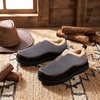 EverFoams Men’s Moccasin Slippers Memory Foam Suede Indoor Outdoor(Cinder)