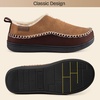 EverFoams Men’s Moccasin Slippers Memory Foam Suede Indoor Outdoor(Tan)
