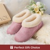 EverFoams Women’s Microsuede Winter Slippers House Shoes Indoor Outdoor(Baby Pink)