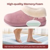 EverFoams Women’s Microsuede Winter Slippers House Shoes Indoor Outdoor(Baby Pink)
