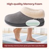 EverFoams Women’s Microsuede Winter Slippers House Shoes Indoor Outdoor(Grey)