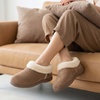 EverFoams Women’s Microsuede Winter Slippers House Shoes Indoor Outdoor(Tan)