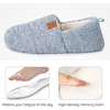 EverFoams Women’s Soft Curly Slippers Memory Foam Lightweight House Shoes(Light Blue)