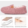 EverFoams Women’s Soft Curly Slippers Memory Foam Lightweight House Shoes(Pink)